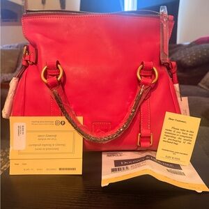 Dooney & Bourke Florentine large satchel FUCSHIA BRAND NEW